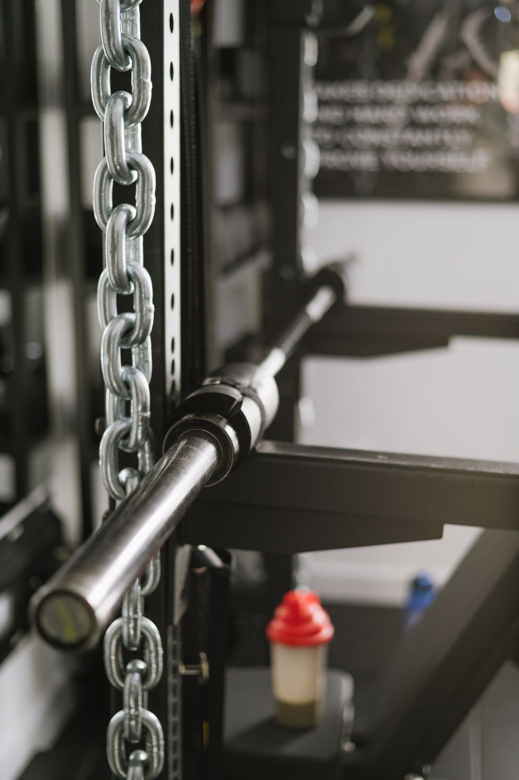 The strength floor at Pulse before the morning rush, racks loaded and ready